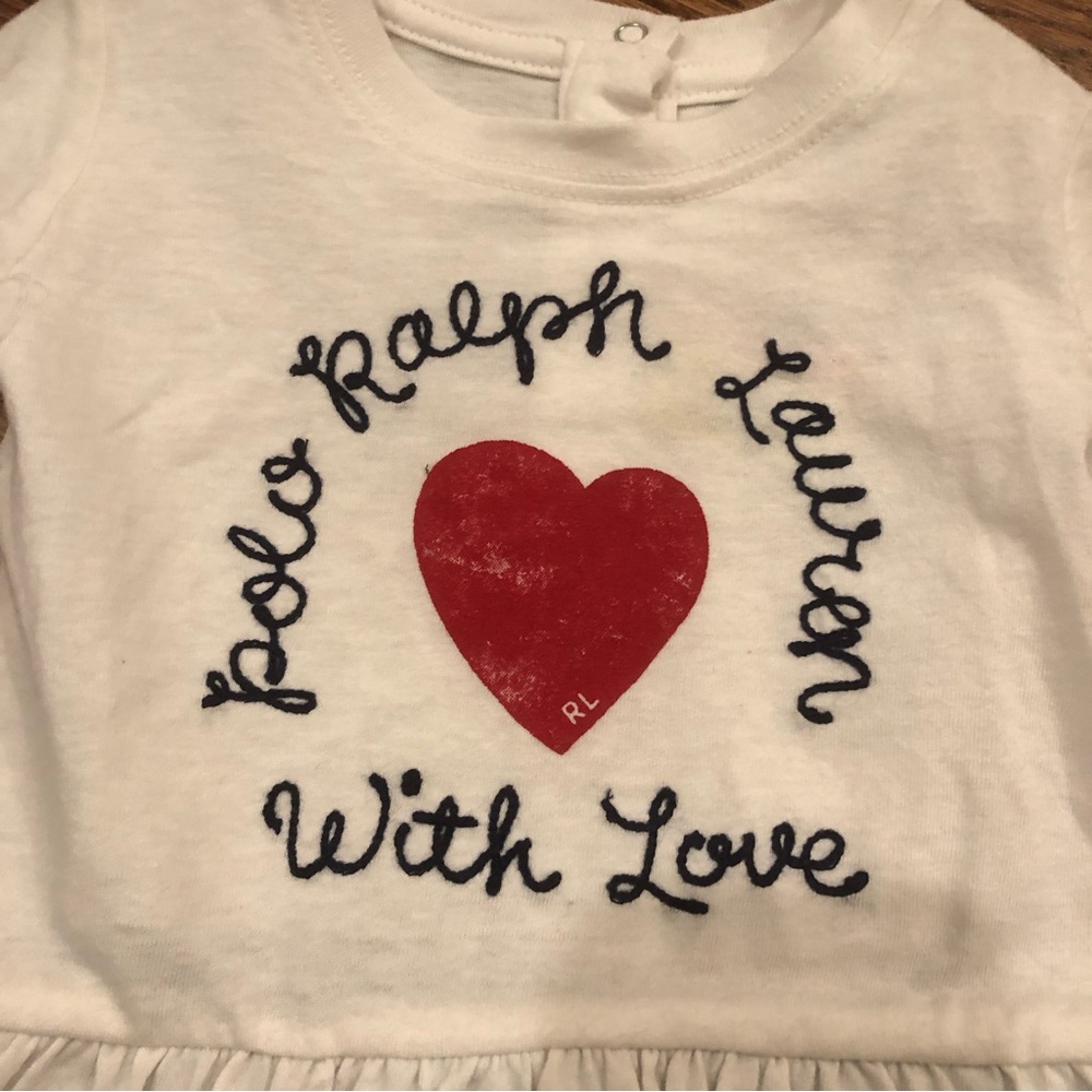 NEW Ralph Lauren Heart Outfit 6 Months - Picture 2 of 10